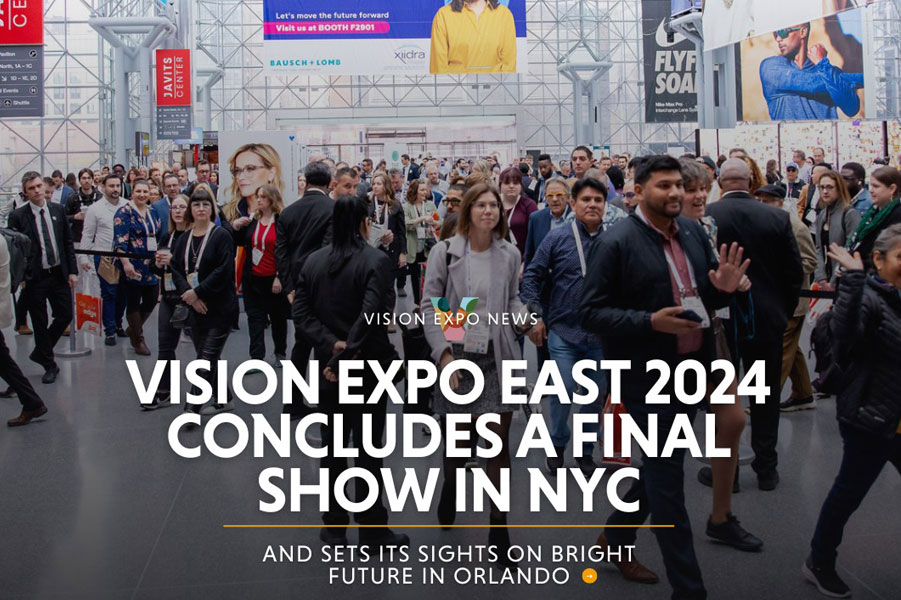 Vision Expo East 2024 concluyó el domingo 17 de marzo, luego de tres días de descubrimiento de nuevos productos, debates innovadores, sesiones educativas acreditadas, eventos de networking y reuniones de negocios.