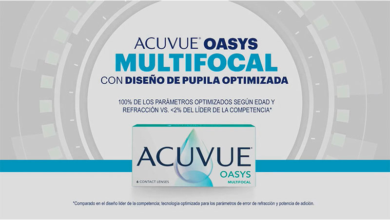Presentes en el lanzamiento del ACUVUE® OASYS MULTIFOCAL con diseño optimizado de pupila