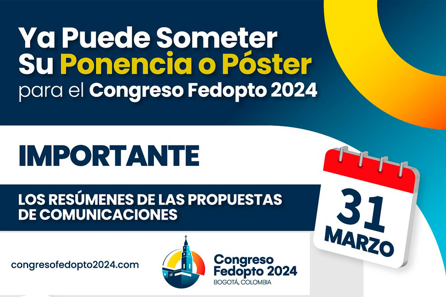 Los resúmenes de las propuestas de comunicaciones deben ser enviados antes de las 23:00 horas, zona horaria de Colombia (GMT-5), del 31 de marzo de 2024.