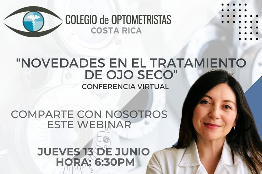 El Colegio de Optometristas de Costa Rica, los invita a este encuentro que realizará el día 13 de junio con la invitada especial, Johanna Garzón.