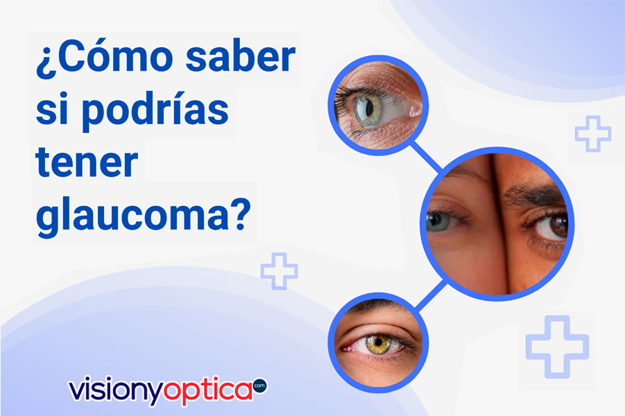 Visión borrosa, pérdida de visión periférica, dolor ocular o de cabeza y halos alrededor de las luces.