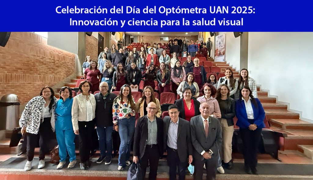 Acompañamos al programa de optometría de la Universidad Antonio Nariño (sede Bogotá), en esta celebración y en la conferencia sobre “Innovación y ciencia para la salud visual".
