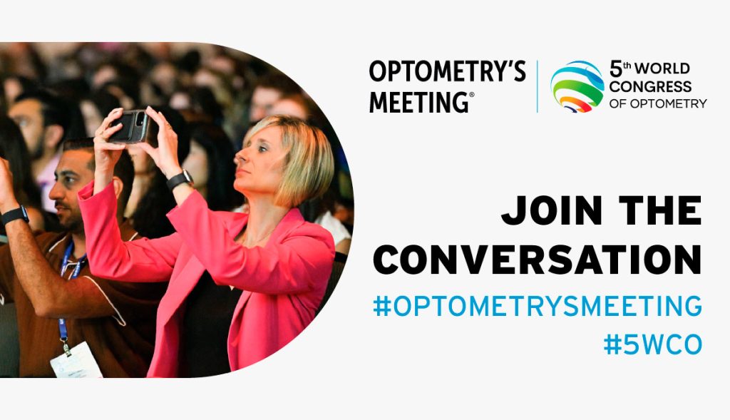 Agéndate para el 5.º Congreso Mundial de Optometría (WCO5), en colaboración con el Consejo Mundial de Optometría, en Minneapolis, del 25 al 28 de junio.