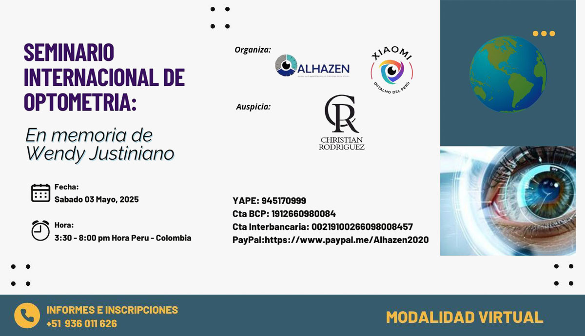 Apoyemos entre todos este evento, que tiene como finalidad, rendir homenaje a la optómetra Wendy Justiniano, quien lamentablemente, falleció hace un par de semanas. Los recursos recolectados en este evento, están destinados apoyar a la familia, quienes, en medio del dolor, atraviesan un difícil momento.