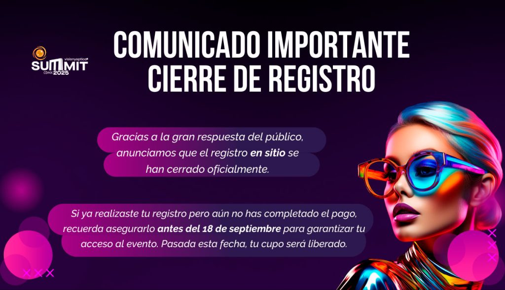 Comunicado importante: cierre de registros