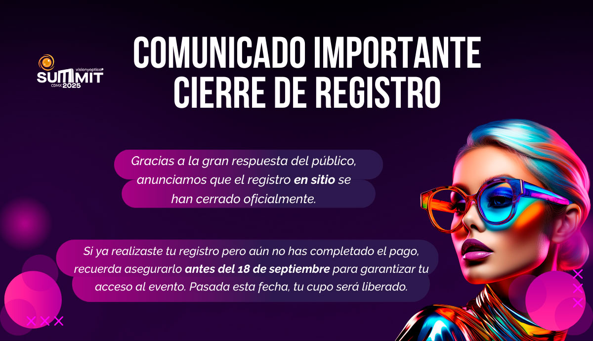 Comunicado importante: cierre de registros