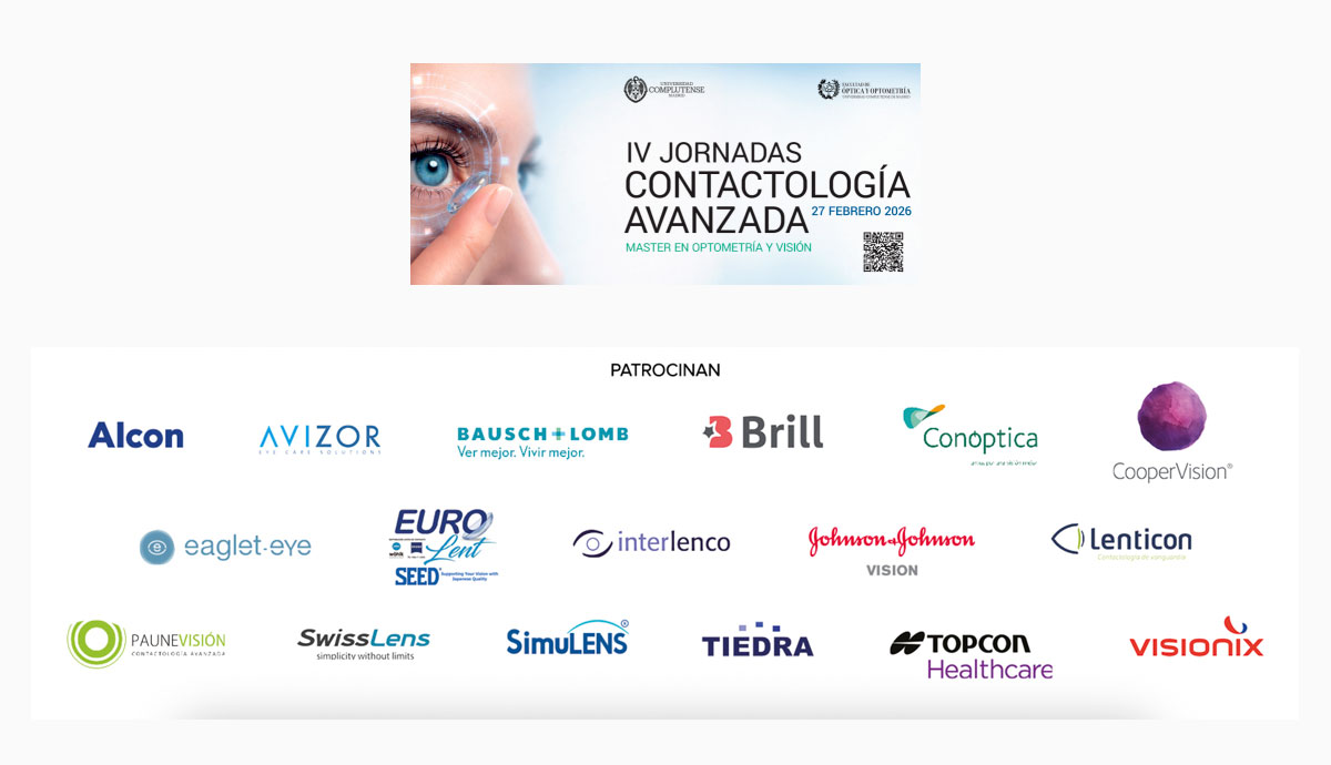 La contactología del futuro se debate en Madrid: llegan las IV Jornadas de Contactología Avanzada de la UCM