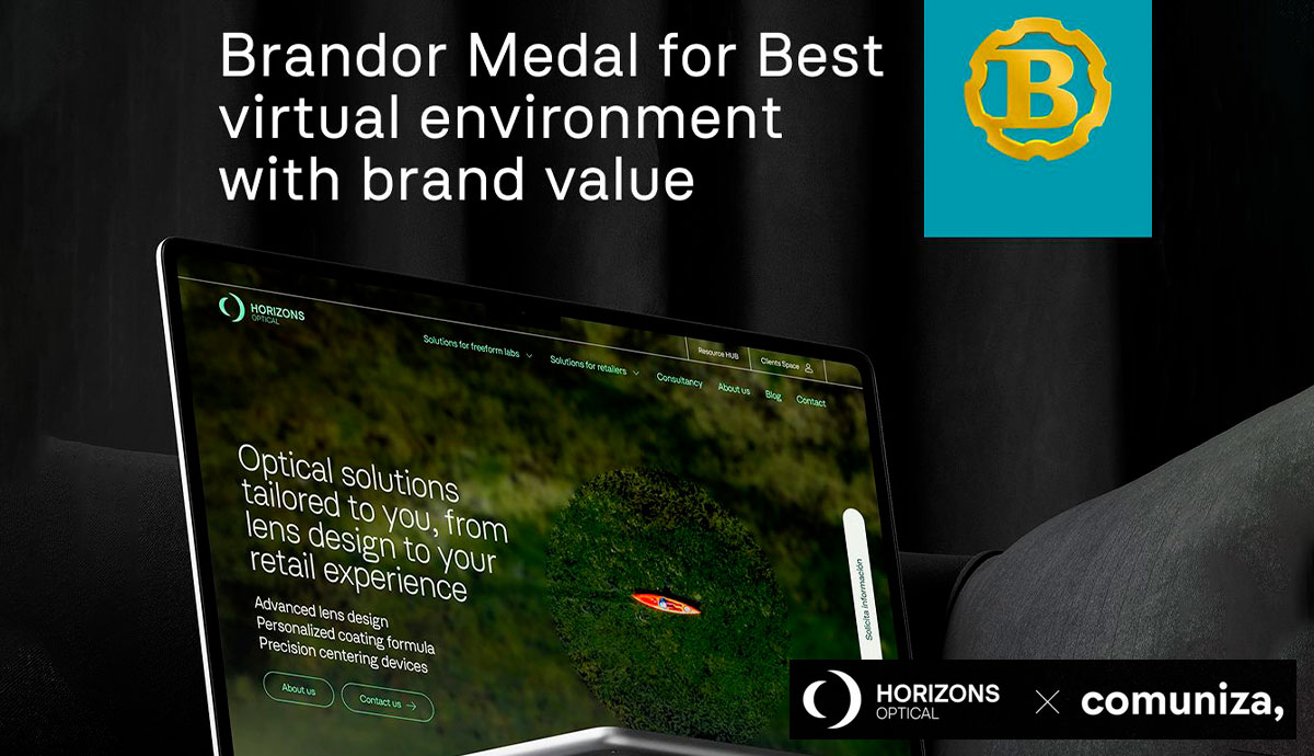 Horizons Optical recibe la Medalla Brandor al Mejor Entorno Virtual con Valor de Marca