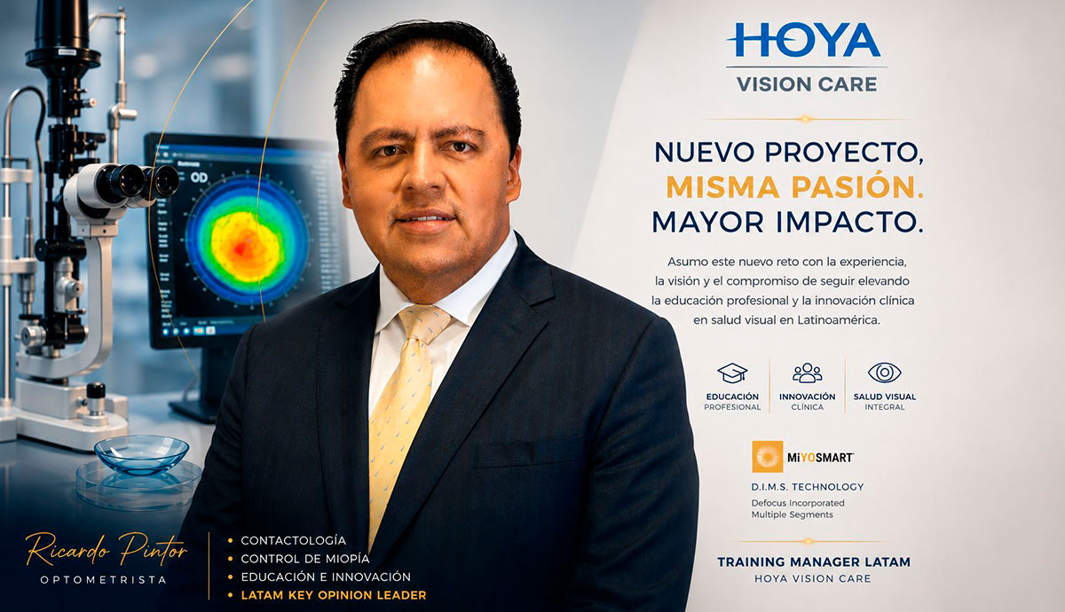 Ricardo Pintor asume nuevo rol como Training Manager para Latinoamérica en HOYA Vision Care