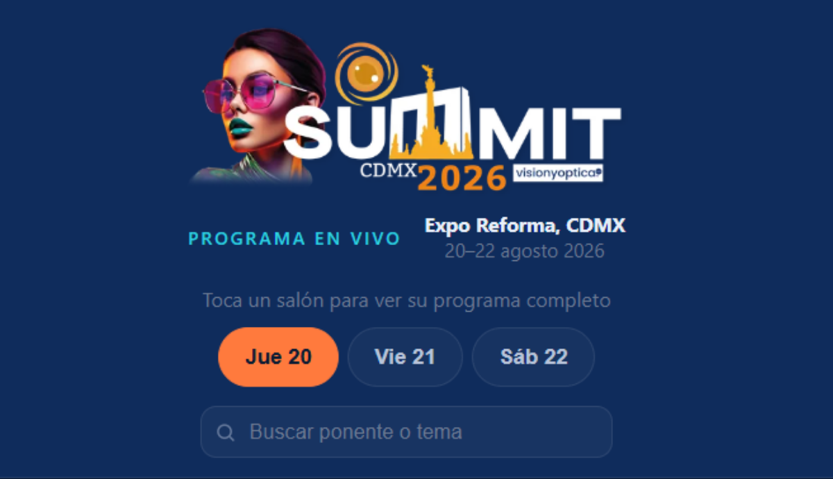 Diseña tu propio recorrido en el Summit VisionyOptica™ 2026
