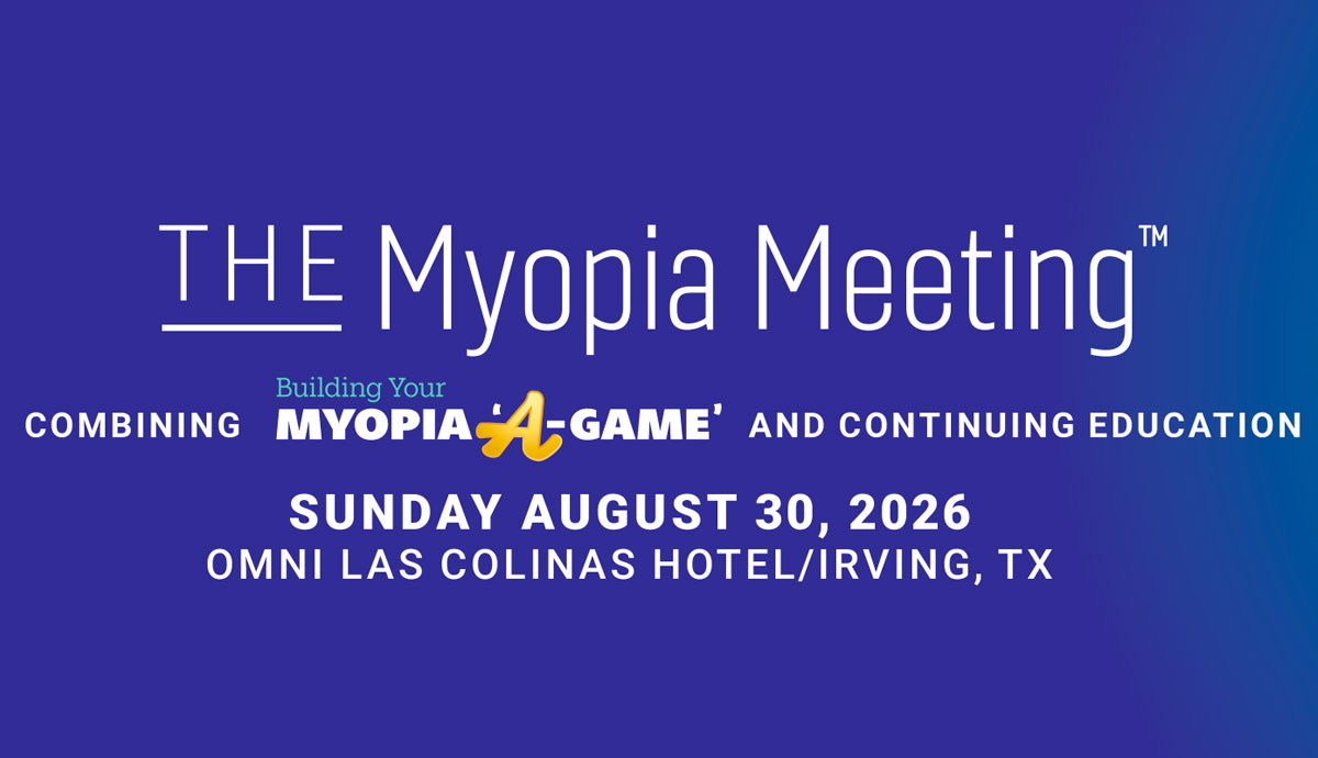 La revista Review of Myopia Management anuncia los ponentes y los cursos de formación continua para su evento presencial